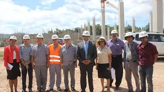 Fijian Acting Prime Minister visits the new Ba Hospital Construction Site.