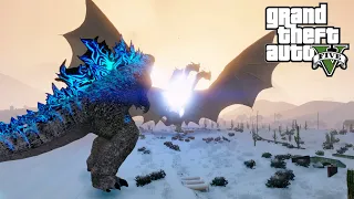 Godzilla vs King Ghidorah Winter Battle GTA V Mods