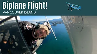 Boeing-Stearman Biplane Flight  - 4K