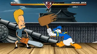 BEAVIS vs DONALD DUCK - Highest Level Incredible Epic Fight!