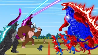 EVOLUTION OF GODZILLA- KONG VS SPIDER GODZILLA, SPIDER DINOSAURS: Rescue Shin Godzilla