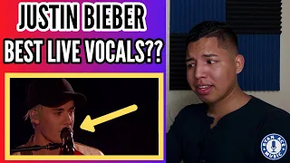 Vocal Coach Reacts to Justin Bieber || "Justin Bieber's Best Live Vocals"