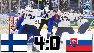 SUOMI VS SLOVAKIA JÄÄKIEKON U18 MM 2024