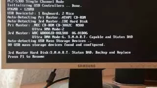 Как убрать ошибку Hard Disk:S.M.A.R.T. Status BAD, Backup and Replace