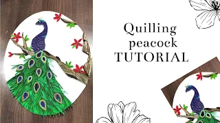 Quilling Peacock | Quilling Peacock Tutorial