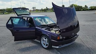 1993 BMW M5 Touring interior and engine run