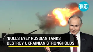 Russian tanks destroy Ukrainian troops on banks of Dnipro River | Watch dramatic footage