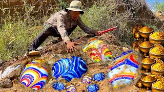 Gold Nuggets & Gemstone found at a Copper Mine, in Tailings!