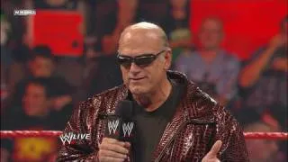 Raw guest host Jesse Ventura addresses the WWE Universe
