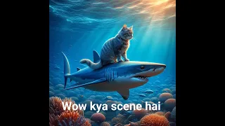 😺cat and fish 🐟 #aicat #catvideo #tiktok #aiimages #viralcat #shorts #trending #viral