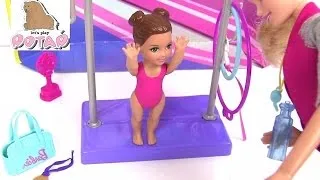 Барби Тренер. Barbie Gymnastics Coach Кукла Барби Мультик. Играем в Куклы Барби. Игрушки для Девочек