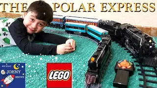 Johny Builds A LEGO Polar Express Train With New Lionel Polar Express Train Crash