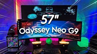 Experience 57" Samsung Odyssey Neo G9 8k 240hz 1000r Monitor Do I see Blooming?