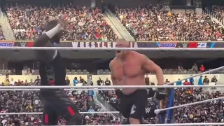 Omos vs Brock Lesnar Full Match - Wrestlemania 39