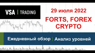 29.07.2022 - Обзор - FORTS, Forex, Crypto