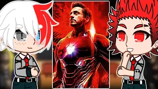 Class 1A react to Deku as Tony Stark(Iron Man)  MHA