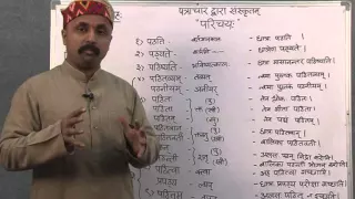 पत्राचार द्वारा संस्कृतम्, परिचयः, प्रथमः पाठः, padasangrah 1