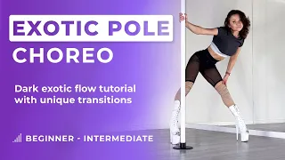 Exotic Pole Tutorial 💜 | Beginner Intermediate Exotic Pole tutorial choreography 🔥
