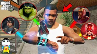 Franklin Repairing Avengers New Watch To Become New Avenger in GTA 5 | SHINCHAN and CHOP