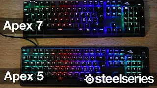 SteelSeries Apex 5 vs Apex 7 - Whats The Difference - Review
