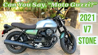 Why I think the 2021 Moto Guzzi V7 Stone is great for beginners or long time riders...