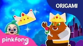 Beauty and the Beast: Crown | Pinkfong Origami | Origami and Songs | Pinkfong Crafts for Children