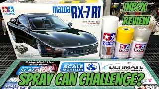 Spray Can Challenge - Tamiya 1/24 Mazda RX7-7 R1 In Box review