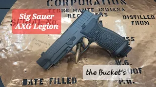 Sig Sauer p320 AXG Legion Un Boxing and 1st shot Range Review