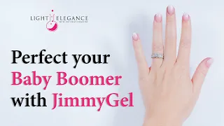 Baby Boomer Nail Tutorial Using JimmyGel Builder Gel in a Bottle | Light Elegance