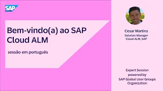 Bem-vindo(a) ao SAP Cloud ALM