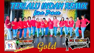 TERLALU INDAH REMIX LINE DANCE || #mjlinedancebpn #linedancer #linedance2024