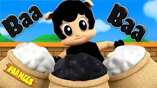 Baa Baa Black Sheep | 3D Nursery Rhymes | Kids Rhymes By Farmees