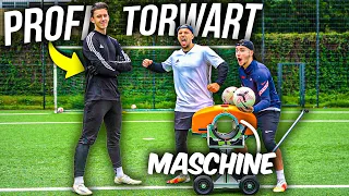 PROFI TORWART VS 3000€ BALLMASCHINE FUßBALL CHALLENGE