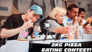 Czech Pizza Eating Contest | Speed Eating | 3000 CZK Prizes to be Won!