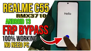 Realme C55 (RMX3710) FRP Bypass | UNLOCK FRP ANDROID 13 no need PC 100% Working
