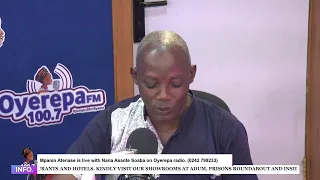Mpanin Atenase is live with Nana Asante Soaba on Oyerepa radio. (0242 799233) || 23-03-2023