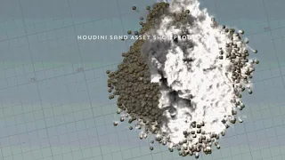 Houdini shot progression - Dune Sand Asset