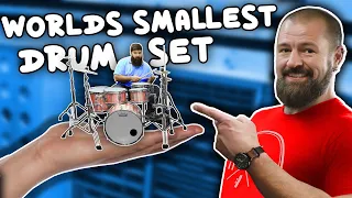 We made the WORLDS SMALLEST Drum Set