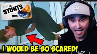 Summit1g Reacts TO CRAZY Top 10 Stunts of All Time