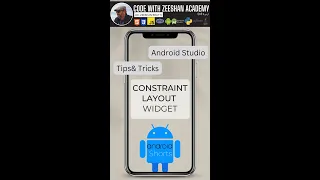 Use Android Constraint Widget to set Layout 📲 #androidstudio #android #androidtutorial #shorts