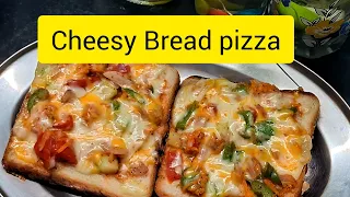 Cheesy Bread Pizza #breadreceipe #pizza #snackvideoviral