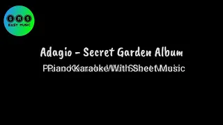 [Piano Karaoke] Secret Garden - Adagio [Violin Sheet Music]
