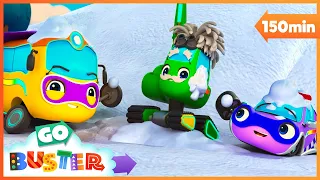 🍧 Learning Snowball Teamwork Fun! 🍧 | Go Learn With Buster | Videos for Kids