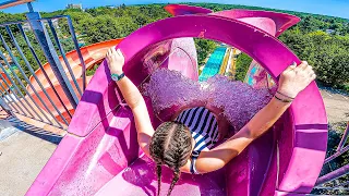 Scary FreeFALL Waterslide at Aquamania Albena (18m high)