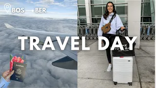 TRAVEL DAY VLOG - flying to Germany, what's in my tote bag, airport essentials & more! ✈️✨