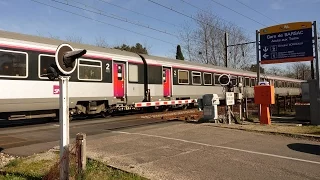 Rail Live 9. Railway Crossing in France. 踏切での動画のライブ