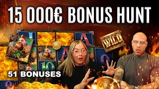 15,000€ BONUS HUNT OPENING (51 BONUSES)