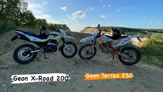 Покатушки на Geon X-Road 200 | Terrax 250! Мои первые и Последние покатушки на мотоцикле…Разбил Мото