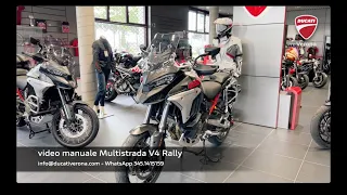 Multistrada V4 Rally - video manuale uso e manutenzione.