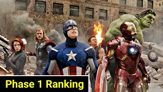 MCU Phase 1 Movies Ranking In HINDI | MCU Phase 1 Explained In HINDI | MCU Phase 1 Ranked (HINDI)